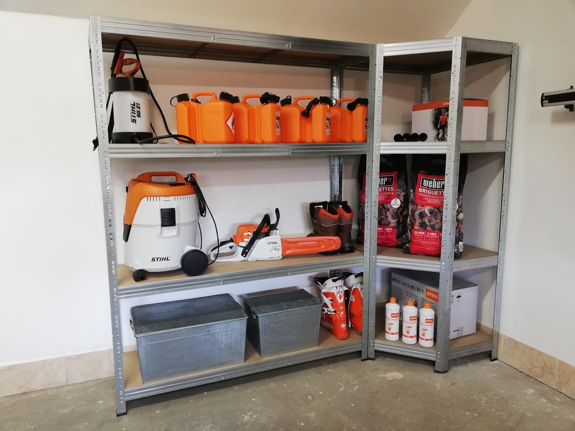 Regály do garáže pozink